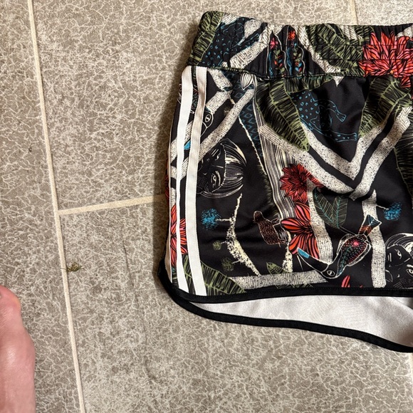Adidas Farm Xilo Floresta print shorts Jungle animal 3 stripes Sz L - Picture 4 of 5
